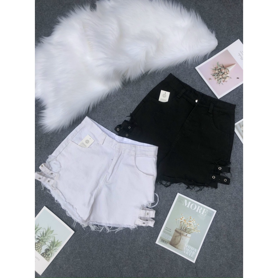 quần short kaki phối đai hạt siêu hot hit