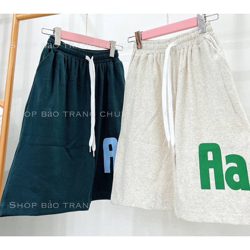 Quần Đùi Short Unisex AA Hot Chất Nỉ Dây Chốt Bản To Kiểu Dáng Nam Nữ Phong Cách Thể Thao Năng Động