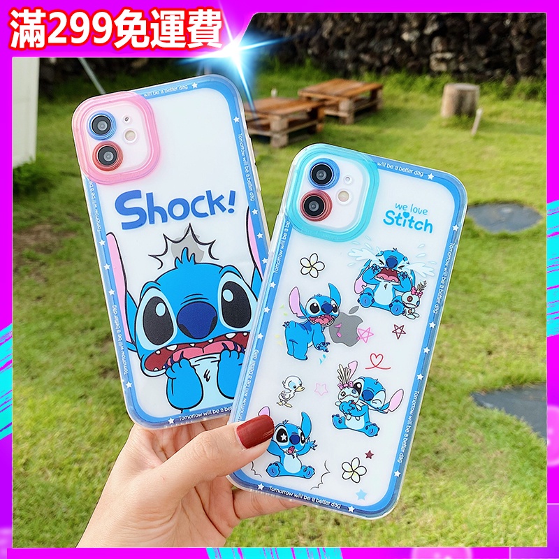 Disney Ốp Điện Thoại Trong Suốt In Hình Stitch Hoạt Hình Cho iphone 13 11 12 pro max i11 i13 XR 7Plus