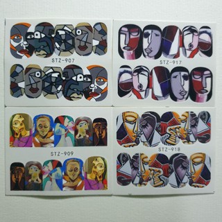 Sticker dán móng chủ đề tranh nghệ thuật 02