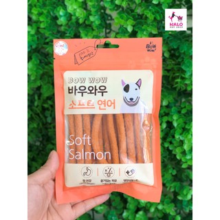 Cá Hồi Que và thịt gà que Cho Chó Bowwow Soft Salmon 150g