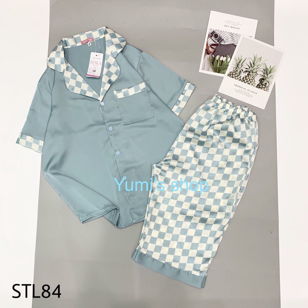 Sale bùng nổ lên đến 40% - Pijama satin lửng hình, giá siêu rẻ, cam kết chất lượng, hình ảnh thật, pijama loại 1 | BigBuy360 - bigbuy360.vn