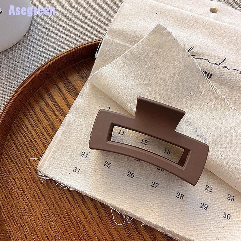 Kẹp tóc phong cách Hàn Quốc màu trơn bằng acrylic