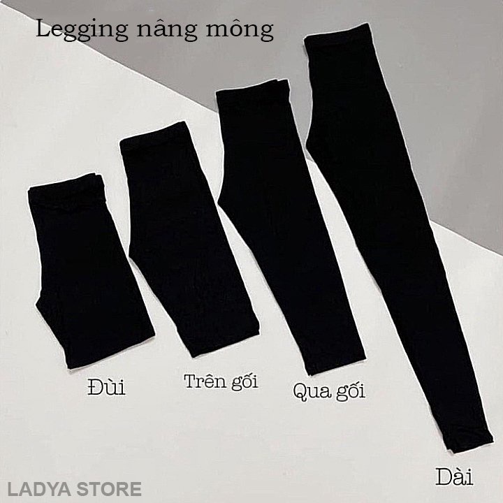 Quần Legging Đùi, Lửng Ngố, Dài, Nâng Mông Cạp Cao Siêu Hot Siêu Co Giãn Loại 1 BigSize Đến 75kg