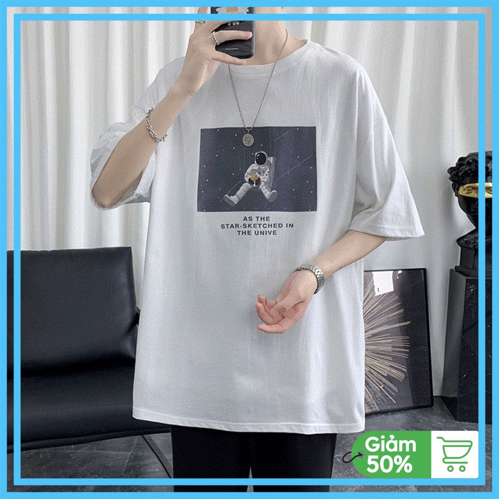 Áo thun tay lỡ nam nữ form rộng A83 ,Áo phông nữ nam ovesize chất cotton siêu đẹp unisex Phi Hành Zza | BigBuy360 - bigbuy360.vn