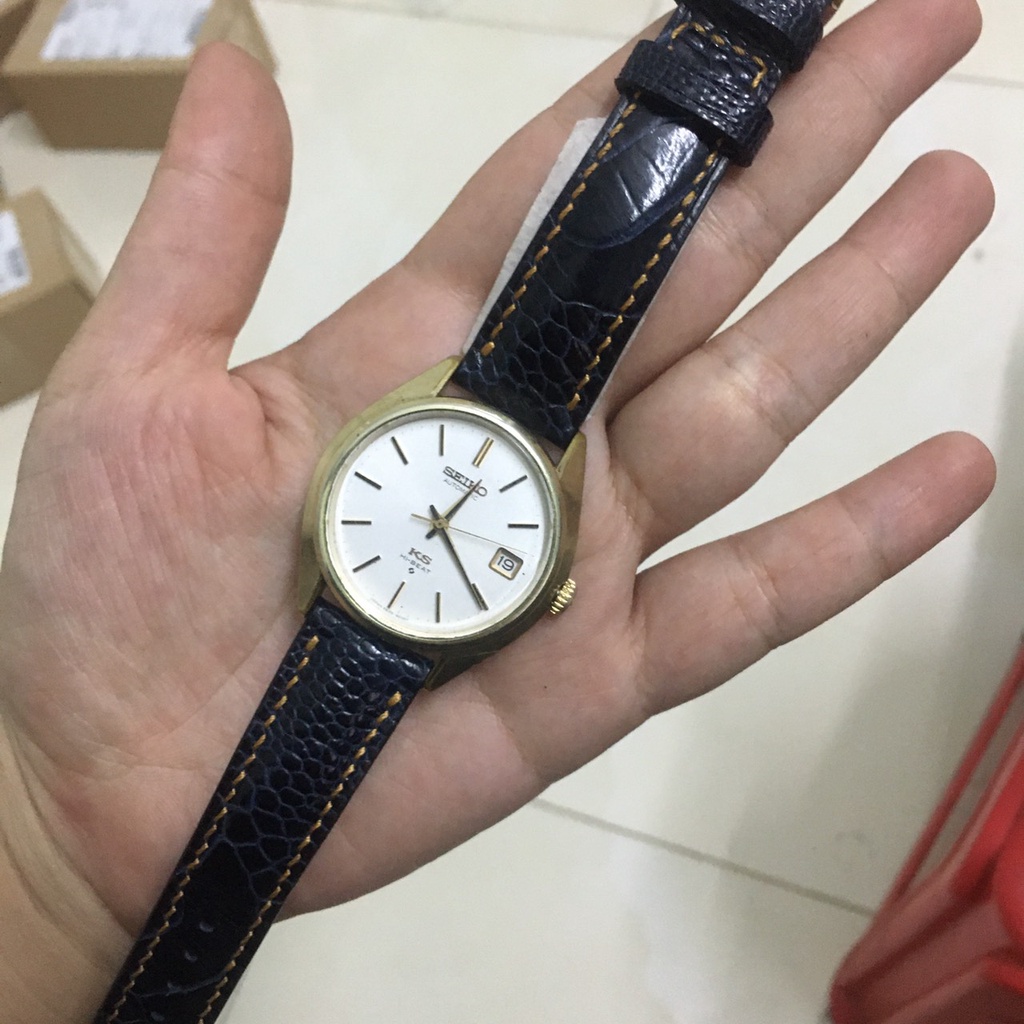 Đồng hồ nam HI-BEAT cơ tự động AUTOMATIC thương hiệu SEIKO hàng si Nhật chính hãng kim vàng