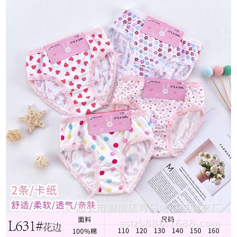 Sét 12 quần chíp bé gái size từ 10-35kg