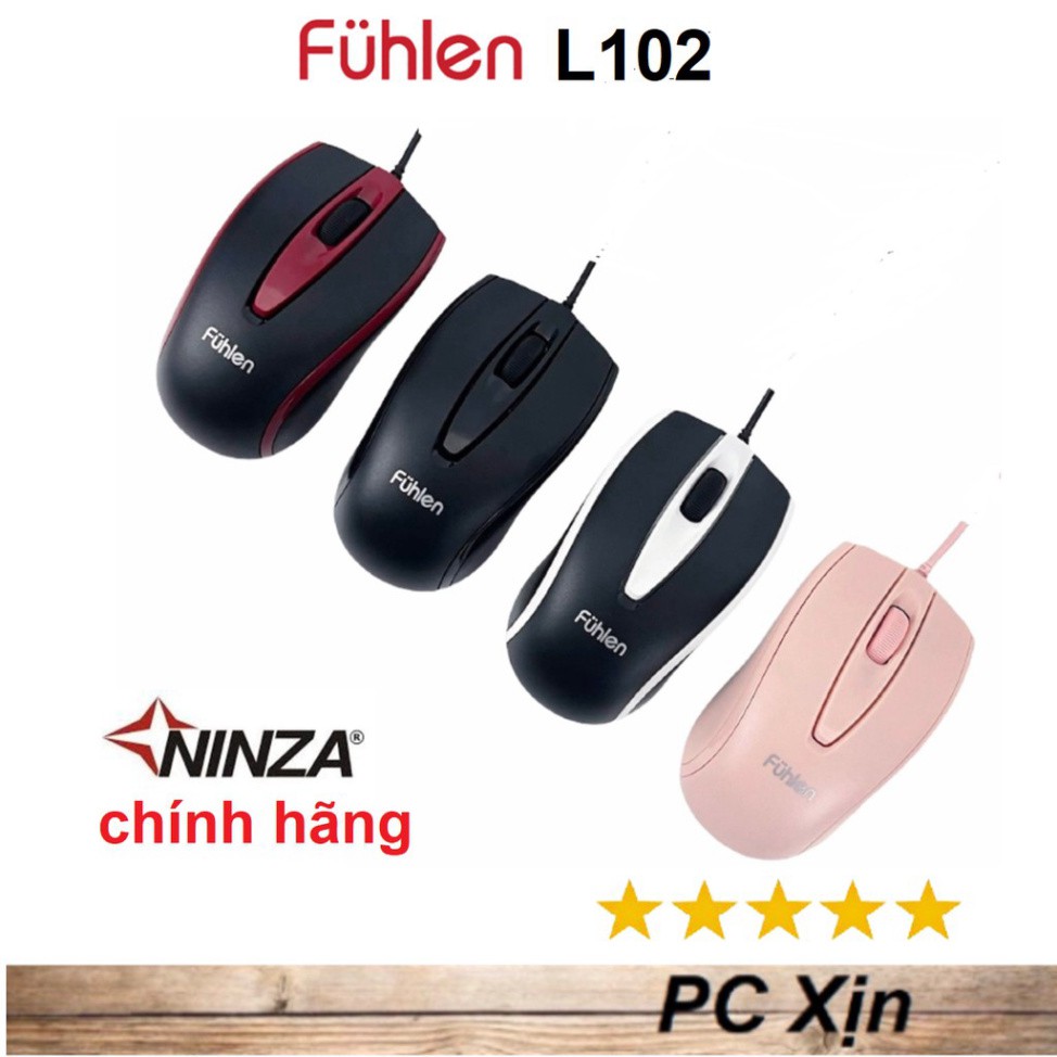 Chuột Game Fuhlen L102 Hồng / Đen Chính hãng