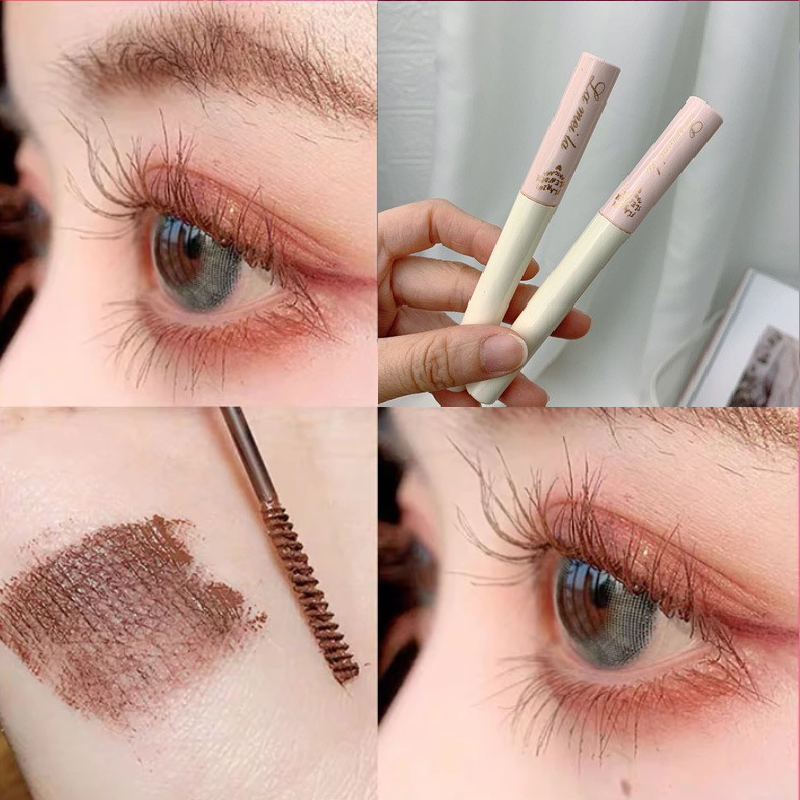1 mascara Siêu Mịn Chống Thấm Nước Lâu Trôi Không Bóng Nhờn Làm Dày Và Cong Mi Tự Nhiên