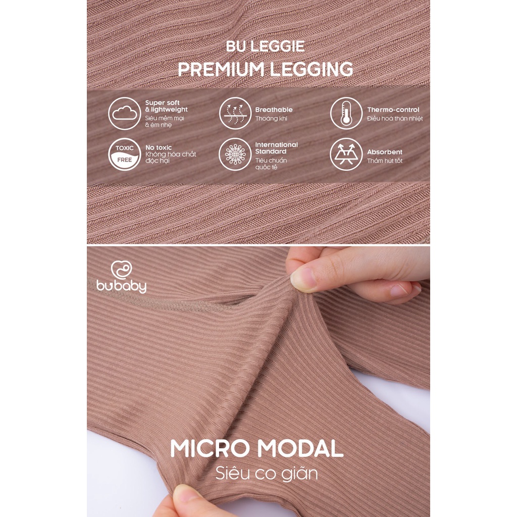 Quần Legging Bu baby Micro modal BMD014.01 cho bé