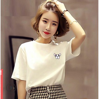 ÁO THUN NỮ TAY NGẮN COTTON DÀY DẶN MÙA HÈ CÓ ẢNH THẬT