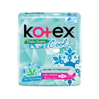 Băng vệ sinh Kotex Thảo dược Cool 23cm 8 miếng