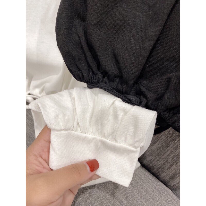 [Rẻ Vô ĐịchÁo Croptop Tay Dài Rút Eo
