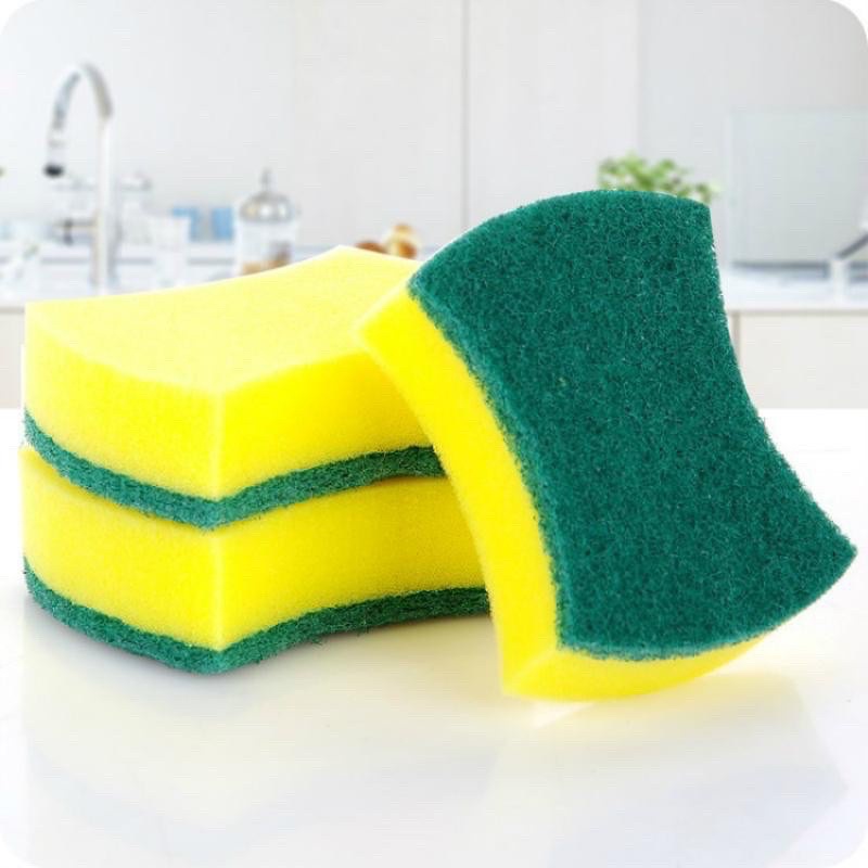 Vỉ 12 Miếng cọ rửa chén bát xanh vàng tiện dụng