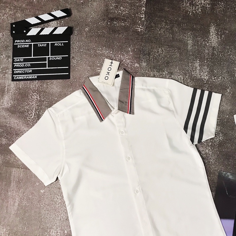 Sơmi sơ mi tay ngắn .