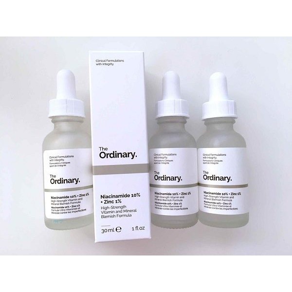 The Ordinary Niacinamide 10% + Zinc 1% – Serum Ngăn Ngừa Mụn, Se Khít Lỗ Chân Lông, Sáng Da 30ml