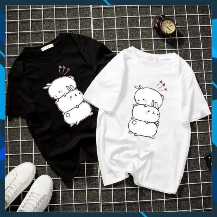 Áo thun unisex chibi 3 con mèo dễ thương form rộng vải dày mịn 2019T1263 [MÀU TRẮNG]