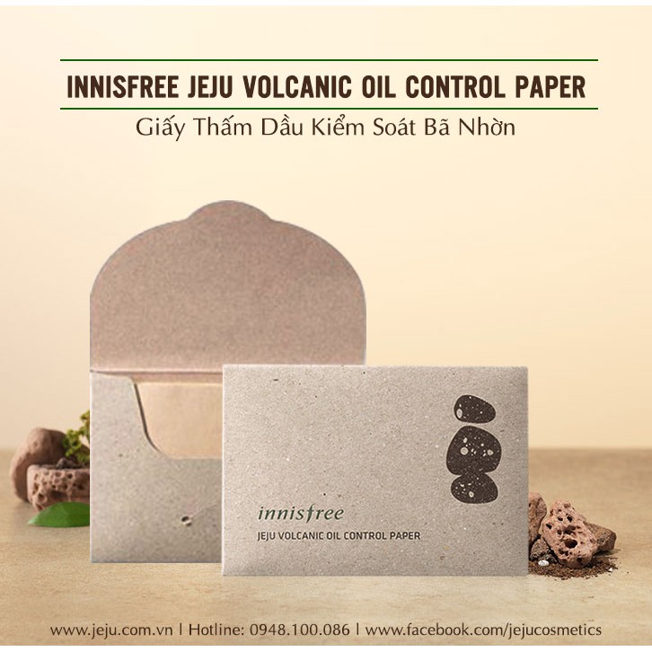 Giấy thấm dầu Innisfree Jeju Volcanic Oil Control Paper