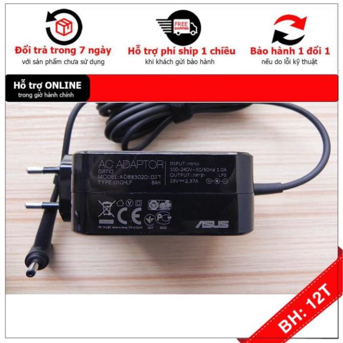 [BH12TH] Sạc Laptop Asus X541SC X541UA X541YA 2.37A 45W dạng vuông . Bảo Hành 12 Tháng ZIN