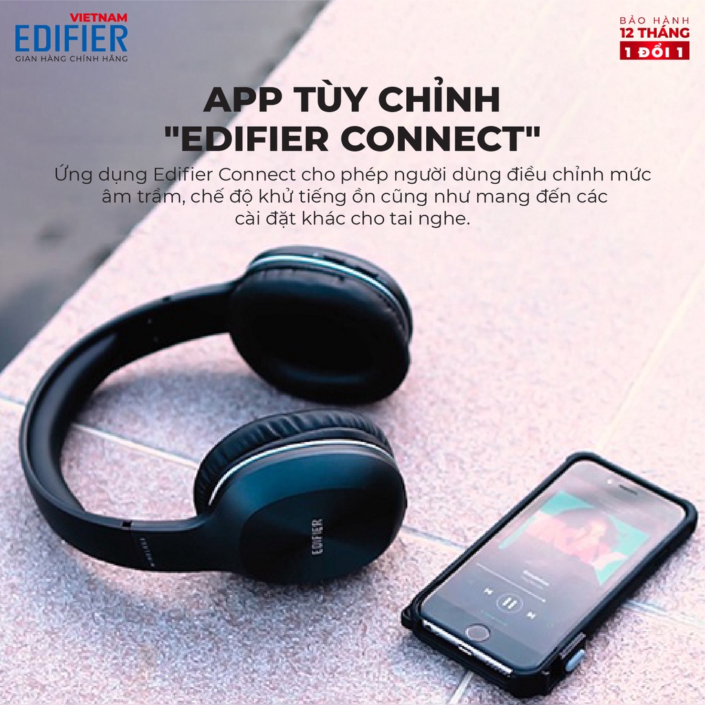 Tai nghe Bluetooth 5.1 thể thao EDIFIER W800BT Plus Chống ồn - Hàng Chính Hãng - Bảo Hành 12 Tháng