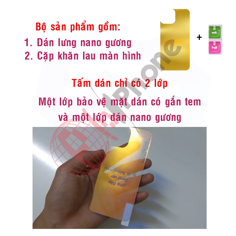 Dán cường lực dẻo nano gương gradient cho mặt sau  Unihertz Titan Pocket