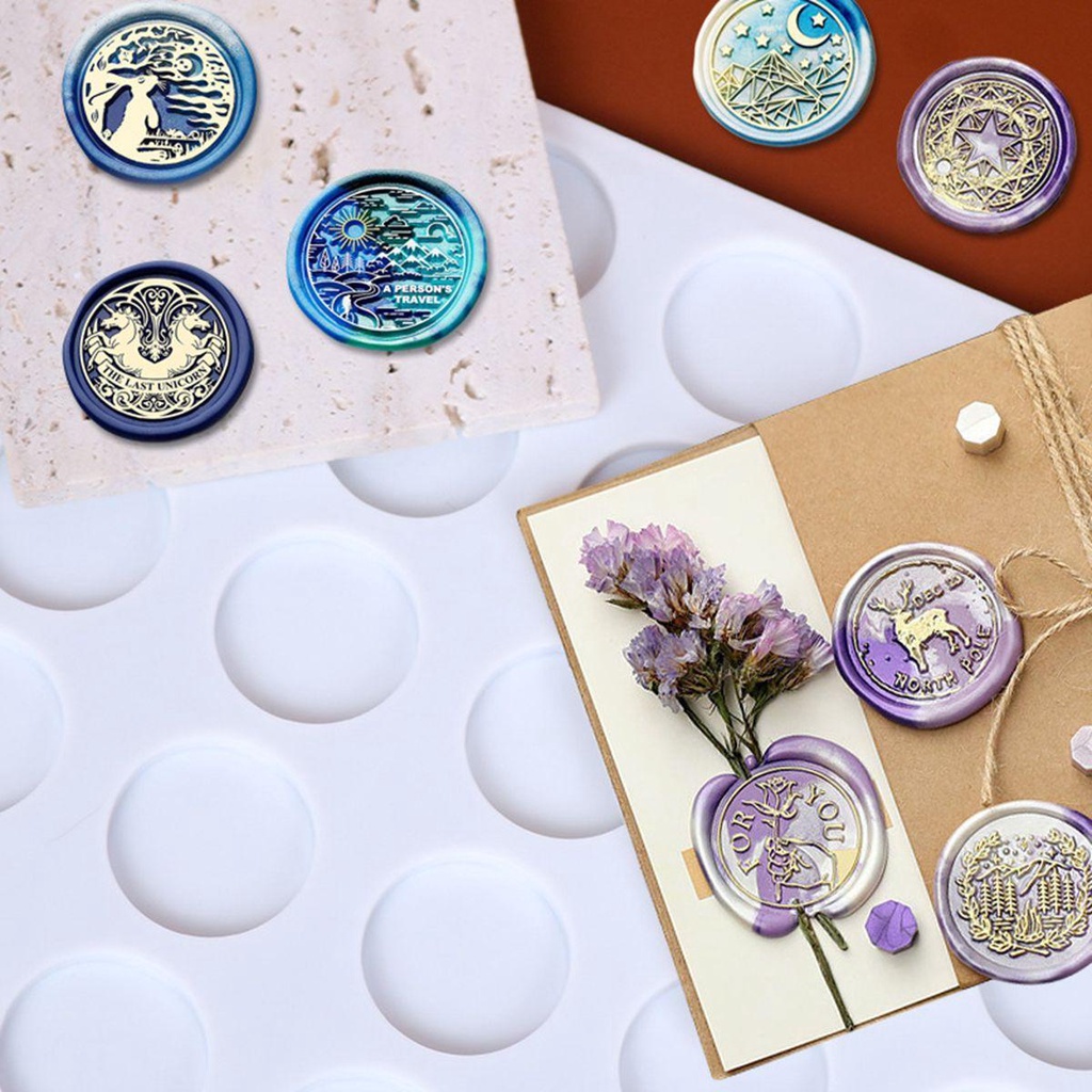 Khuôn Silicone 24 Ô Dùng Làm Con Dấu Sáp Tiện Dụng