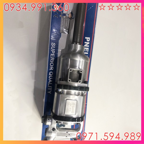 Súng mở ốc bu long 1 inch dài mở lốp, súng xiết bulong 1 inch, saki-310, Nhật Bản. Vặn bulong 55mm, Mở lốp Oto