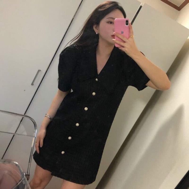 Pass đầm đen size M