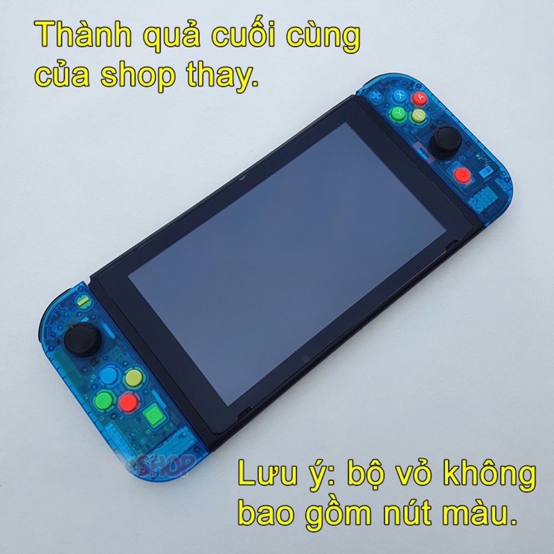 Bộ vỏ Joy-Con trong suốt nhiều màu cho máy chơi game Nintendo Switch v1,v2 / OLED