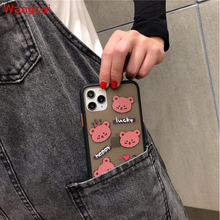 Ốp điện thoại PC cứng mặt nhám trong suốt in hoạt hình cho Samsung Galaxy S20 S20+ S10 S10+ S9 S9+ Note 10+ Plus 10 9 8 | BigBuy360 - bigbuy360.vn