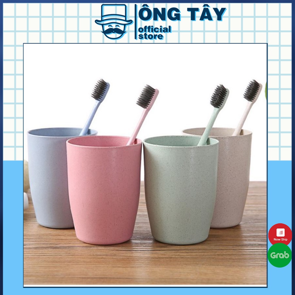 Cốc nhựa chịu nhiệt nhiều màu - Cốc uống nước, đánh răng, cắm bàn chải đa năng