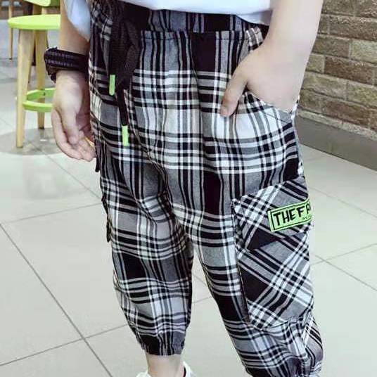 [Babycat] Hàng Có Sẵn Quần Cotton Mỏng Phong Cách Hàn Quốc Nhật Bản / Hàn Quốc / Nhật Bản / Mùa Hè Cho Bé Trai