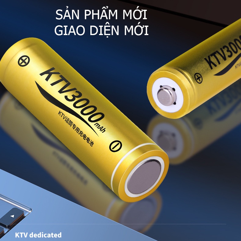 [Combo 4 viên] Pin sạc AA 3000mAh (vàng) chính hãng Doublepow - Pin dung lượng cao chuyên dùng cho Micro KTV, cửa ra vào
