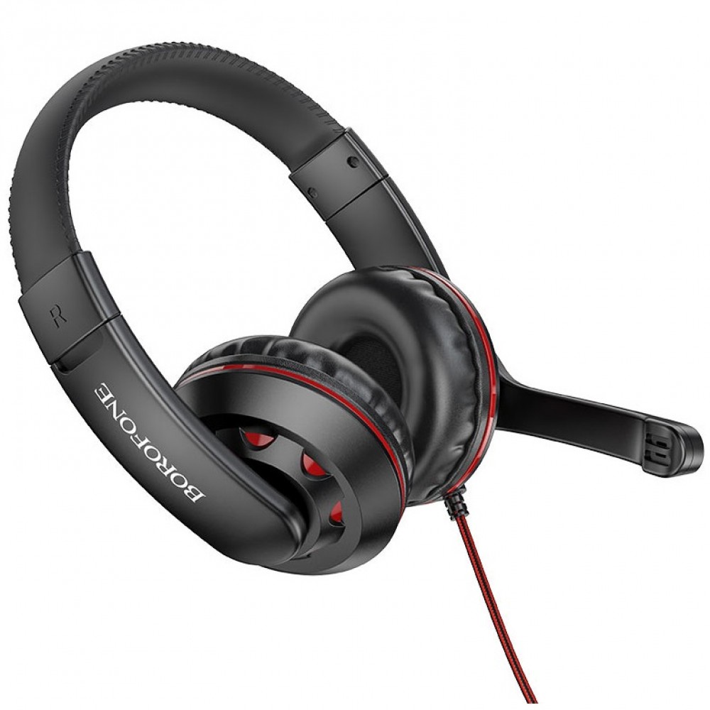Tai nghe chụp tai có míc Bo102 điều chỉnh âm lượng làm thoại chơi game học online trên PC máy tính điện thoại laptop