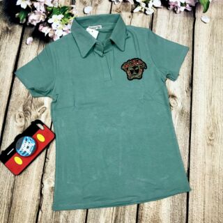 Áo thun cổ bẻ nữ