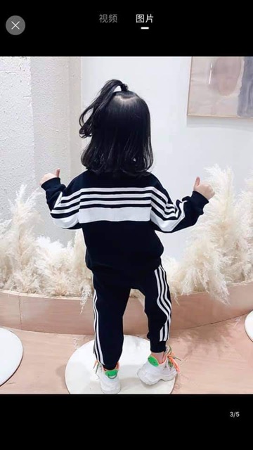 ( bán sỉ ) bộ Adidas xuất dư cho bé trai bé gái(30-50kg)