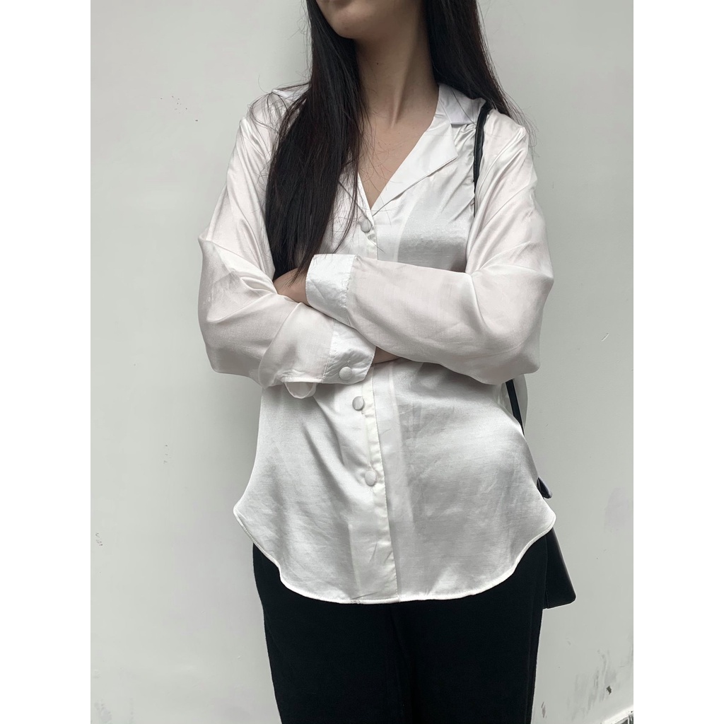 [ 26Studio ] Áo sơ mi lụa Jeremi Shirt