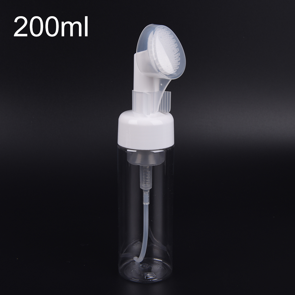 Bình Đựng Xà Phòng Dạng Lỏng 100 / 150 / 200ml Có Đầu Cọ Silicon Tiện Dụng
