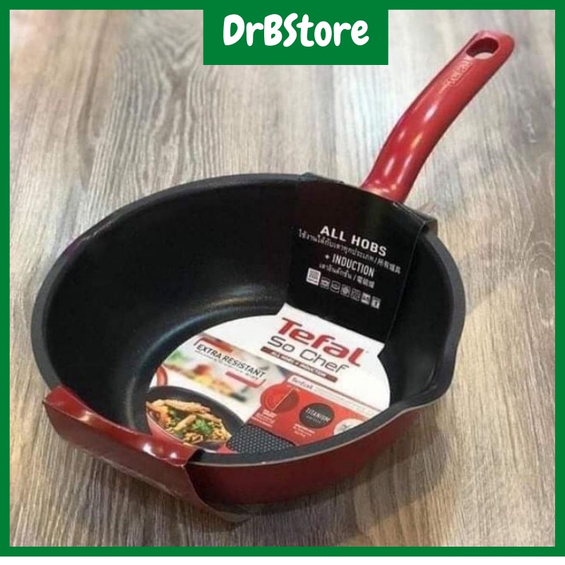 Chảo chống dính sâu lòng TEFAL siêu cao cấp 28cm đáy từ DrbStore