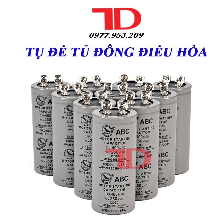 Tụ điện, capa phóng, tụ đề từ 100/250v đến 1000/250v dùng trong tủ mát tủ đông, tụ điều hòa