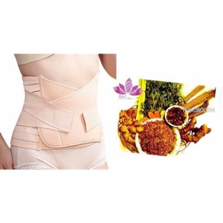 Combo cao gừng và nịt bụng của chị Ha Thu