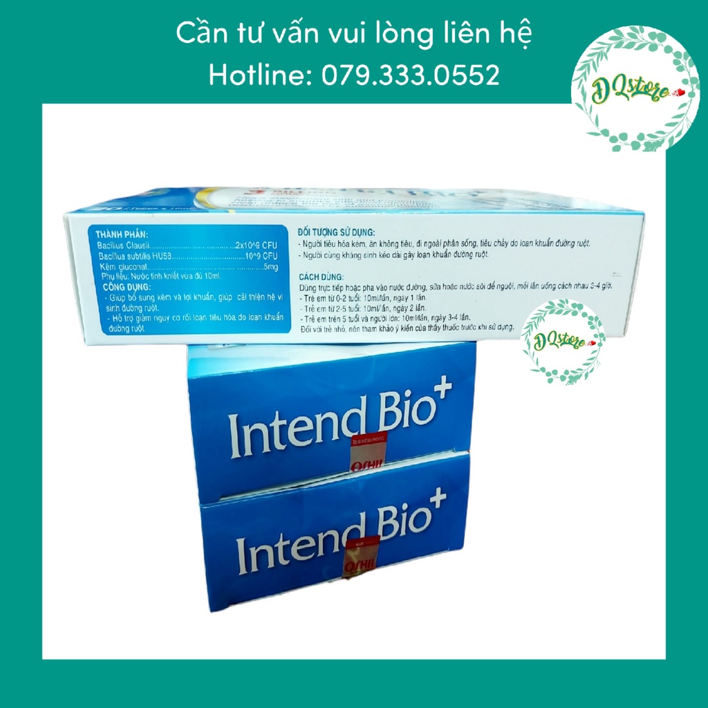 INTEND BIO 3 tỷ lợi khuẩn Bacillus- hộp 20 ống