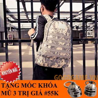 Ba lô 3 PUBG - Tặng móc khóa PUBG tùy chọn (Màu vàng xanh)