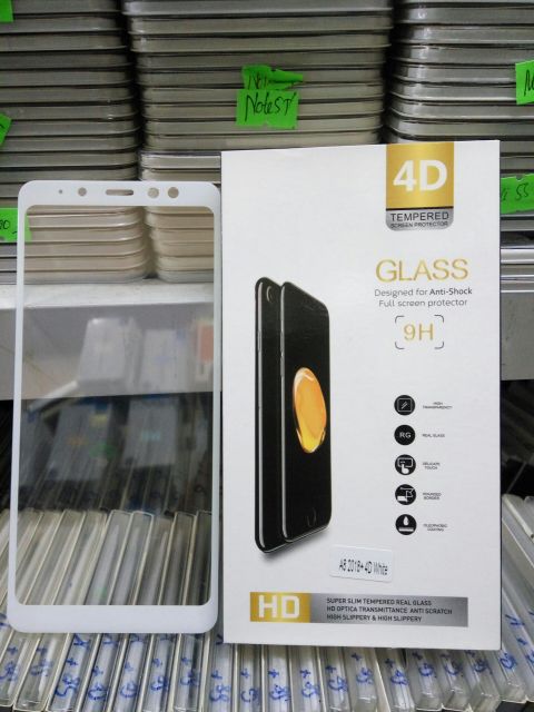 Cường lực full màn 4D galaxy A8 plus 2018