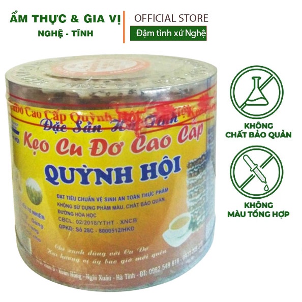 Kẹo Cu Đơ Hà Tĩnh, Đặc Sản Xứ Nghệ, Ăn Rồi Là Nhớ, Chính Gốc Hộp 5 Cái Tròn Hoặc 10 cái bán nguyệt
