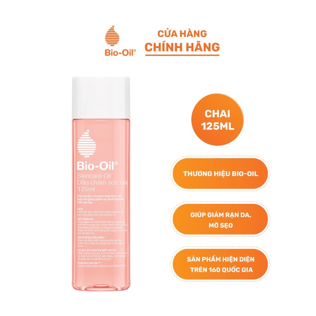 - BIO-OIL SKINCARE OIL 125ML (Chai/125ml) - Dầu Chăm Sóc Da Bio-Oil Giúp Giảm Rạn Da, Mờ Sẹo, Đều Màu Da