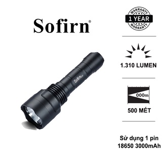 Đèn pin SOFIRN C8T sáng 1310lm chiếu xa 500m pin 18650 kèm pin sạc