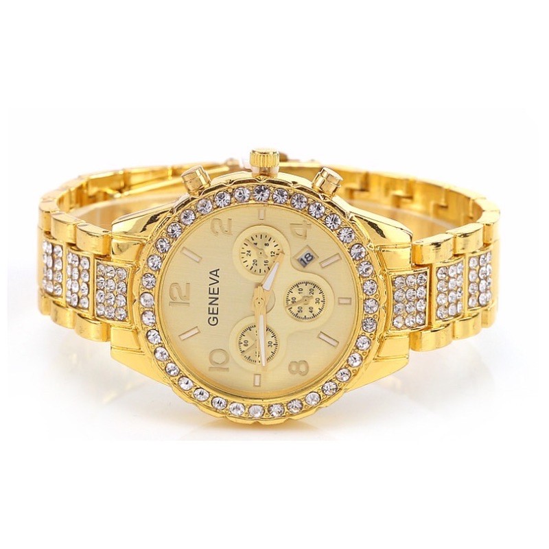 Đồng hồ nam nữ GENEVA đính đá cực sang trọng