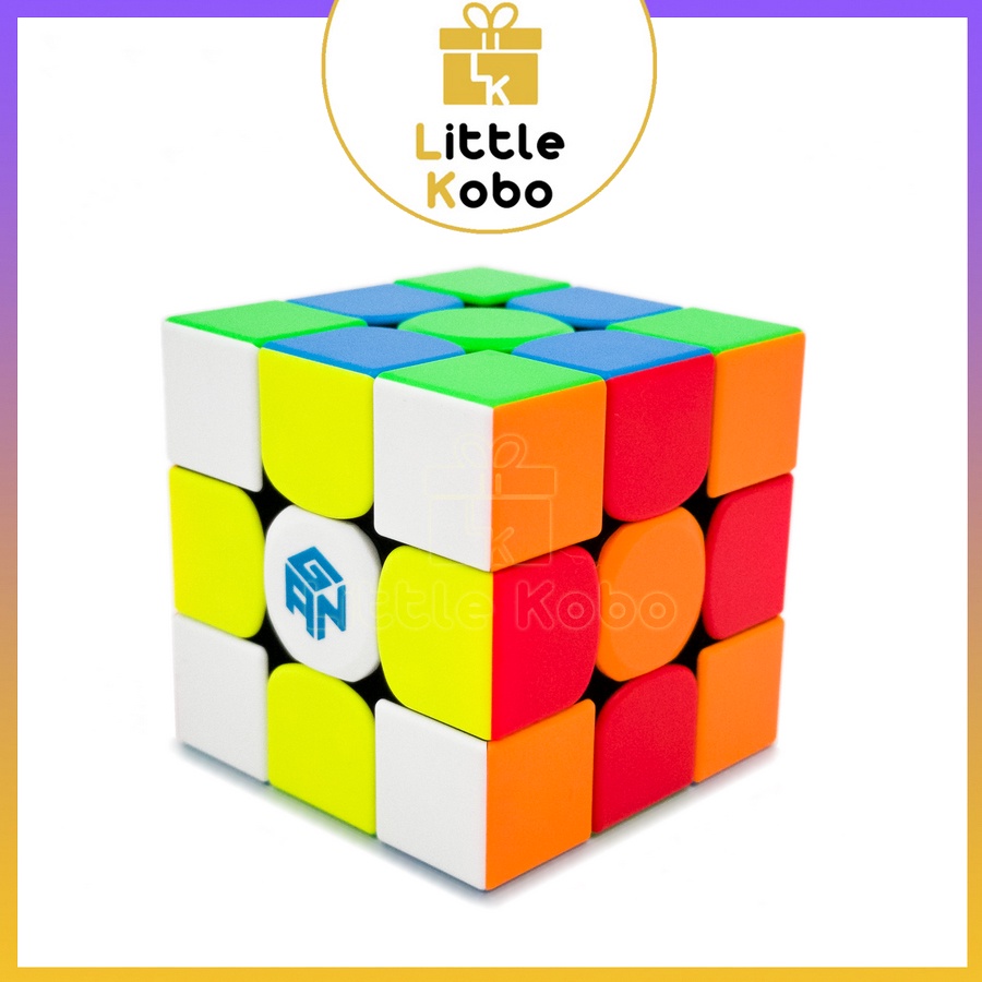 Rubik Gan 354M V2 Nam Châm Cao Cấp Rubic 3x3 3 Tầng Stickerless Không Viền Gan 354 V2 M