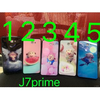 Ốp Samsung J7prime viền dẻo lưng kính in hình kute